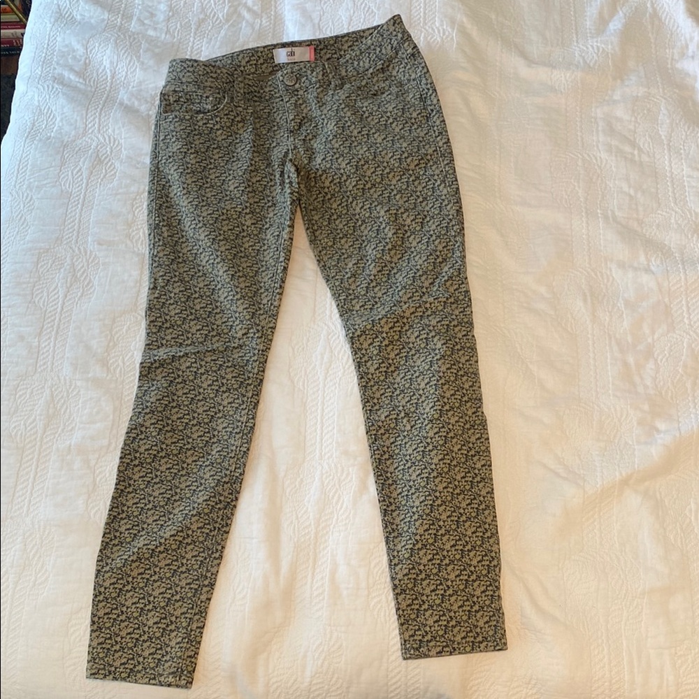 CAbi Ditsy Skinny Jeans -Size 4